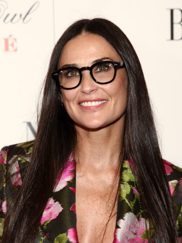 Demi Moore con un outfit hipster
