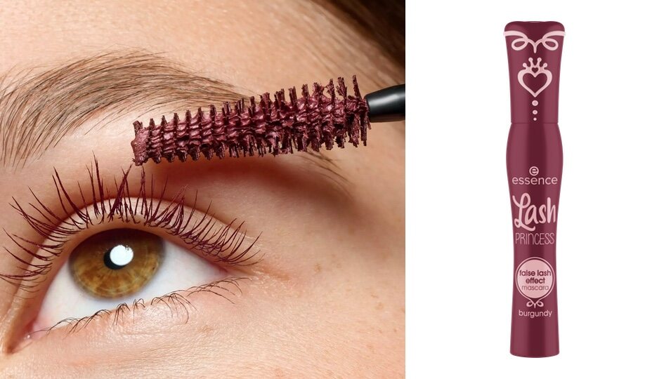 Máscara de pestañas borgoña
