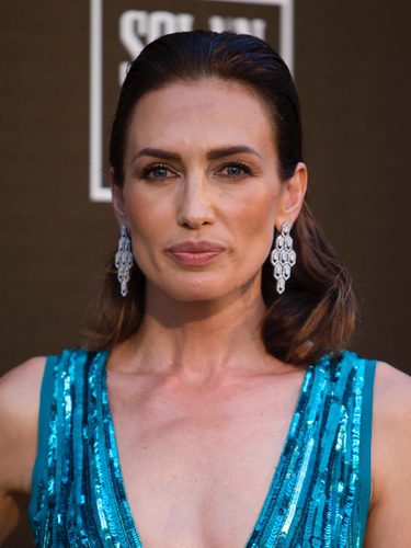 Nieves Álvarez con maquillaje en tonos tierra