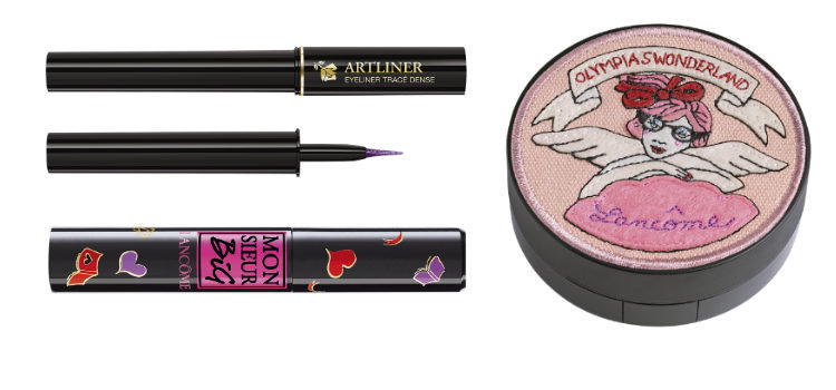 Eye-liner, máscara de pestañas e iluminador de de OLT x Lancôme