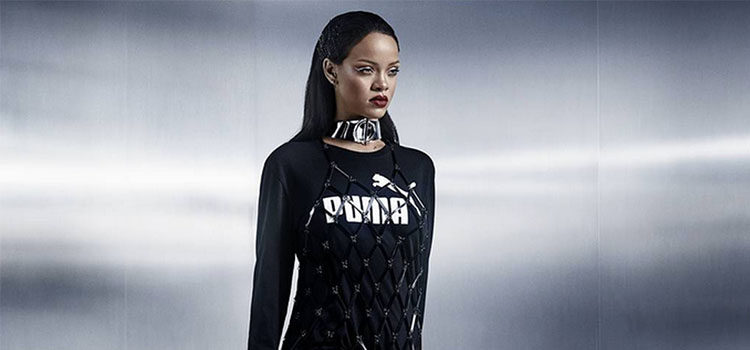 Una de las últimas colaboraciones de Puma fue con la cantante Rihanna para 'Fenty'
