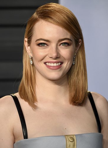 Emma Stone, con cabello cobrizo