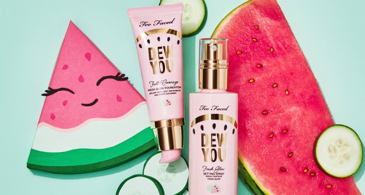 La base de maquillaje 'Dew you foundation' y el spray fijador de la colección 'Tutti Frutti'