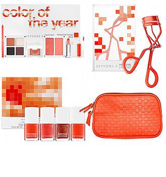Sephora + Pantone Universe también apuestan por el color de moda, el tangerine tango