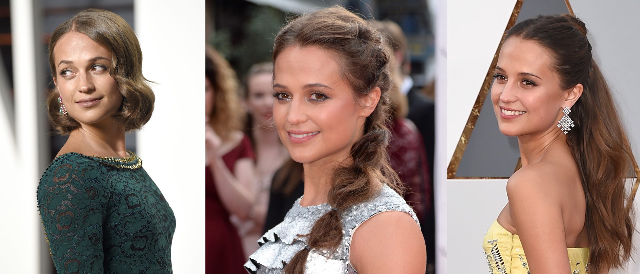 Los mejores peinados de Alicia Vikander