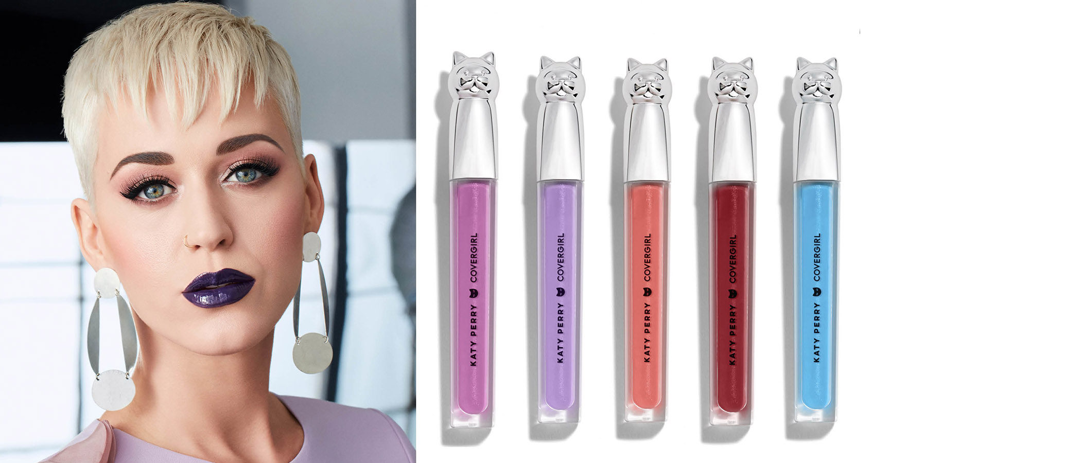 Katy Perry vuelve a colaborar con Covergirl para lanzar una línea de labiales con acabado gloss