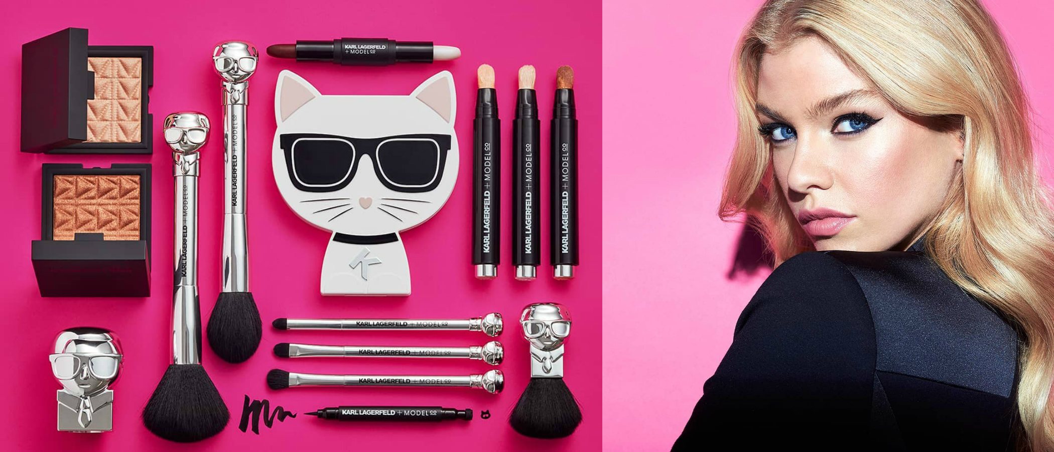 Karl Lagerfeld lanza una colección de maquillaje en colaboración con ModelCo