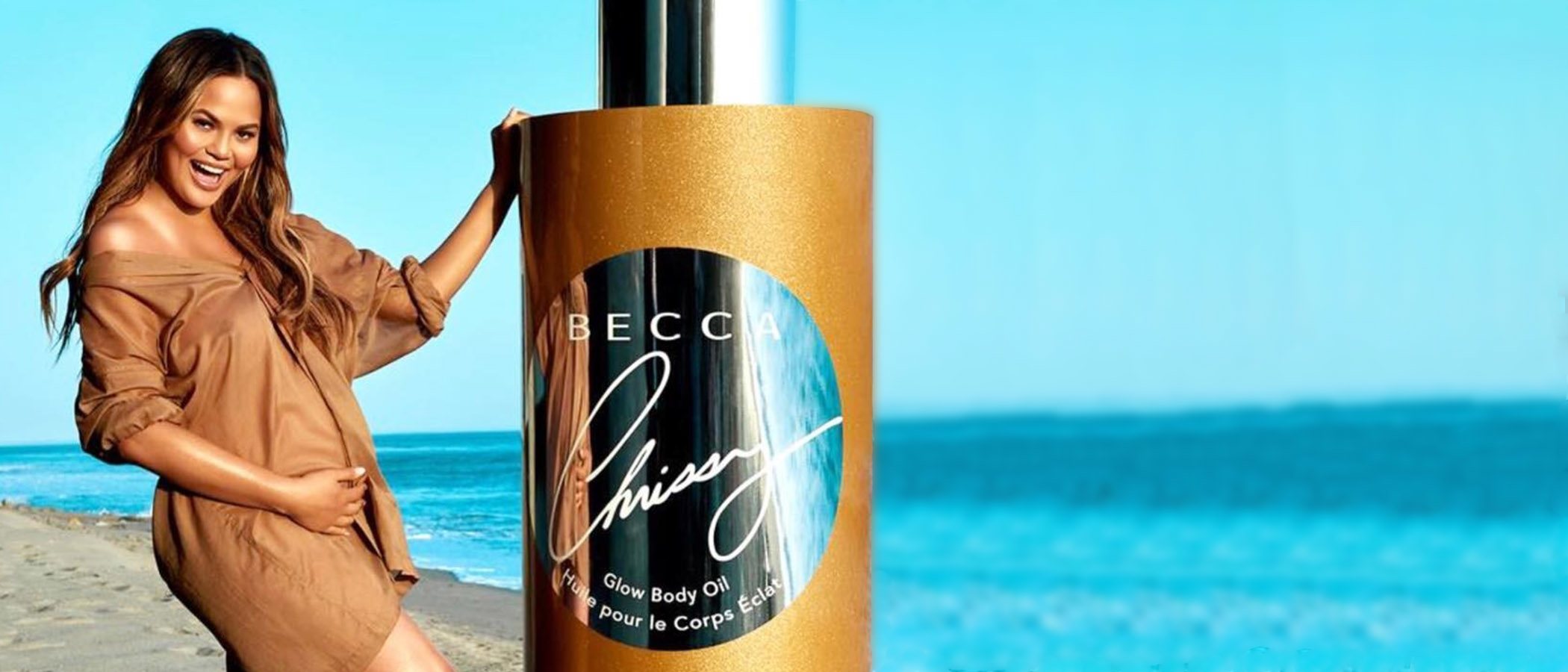 Becca vuelve a colaborar con Chrissy Teigen para la creación de un aceite iluminador corporal