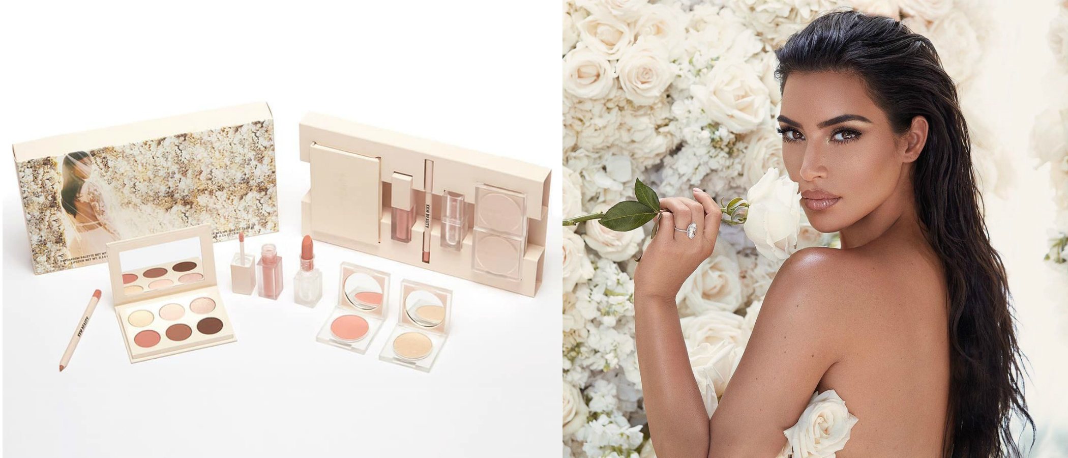 KKW Beauty lanza 'Mrs. West', una colección inspirada en el maquillaje de boda de Kim Kardashian