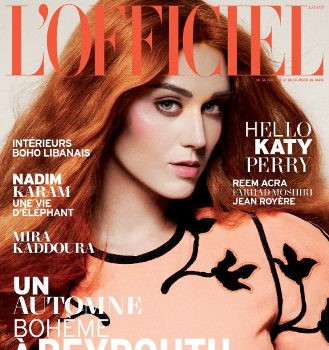 Katy Perry, pelirroja para la portada de L'Officiel Paris
