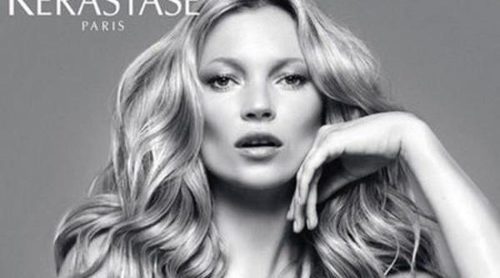 Kate Moss, una auténtica diva posando como imagen de Kérastase