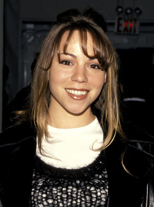 Mariah Carey con un flequillo separado
