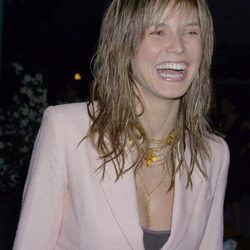 Heidi Klum con las puntas efecto mojado