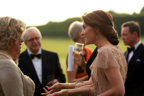 Kate Middleton con un recogido romántico