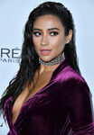 Shay Mitchell con el cabello efecto mojado