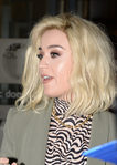 Katy Perry coloca mal su peluca