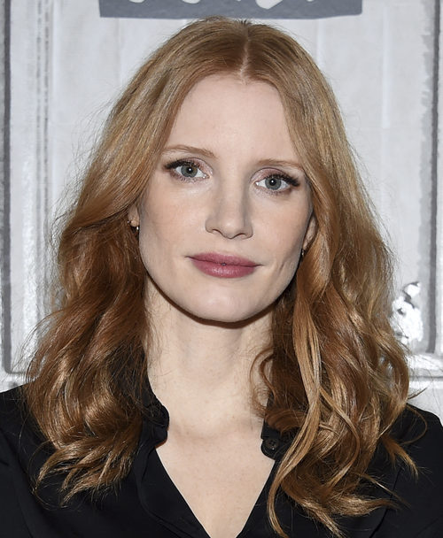Jessica Chastain con melena naturalmente ondulada
