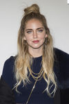 Chiara Ferragni con un original half up bun