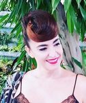 Cristina Rodríguez con un peinado original