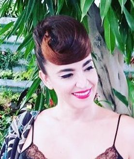 Cristina Rodríguez con un peinado original