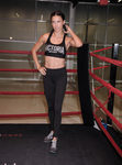 Ariana Lima en un evento deportivo de Victoria,s Secret