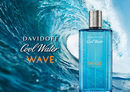 Imagen promocional del nuevo perfume Cool Water Wave que ha reinventado Davidoff para el verano 2017