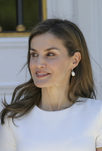 La Reina Letizia fan de los tonos mate para sus ojos