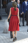 La Reina Letizia luciendo una coleta messy deshecha