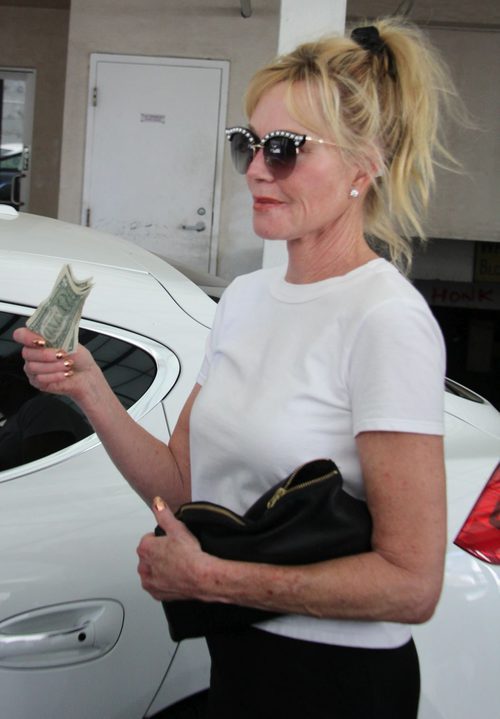 Melanie Griffith muy despeinada