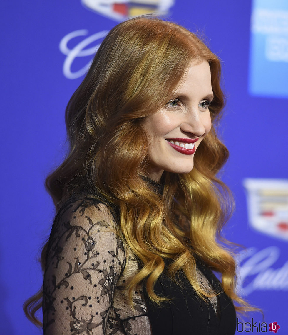 Jessica Chastain presume de melena en el Festival de Palm Spring
