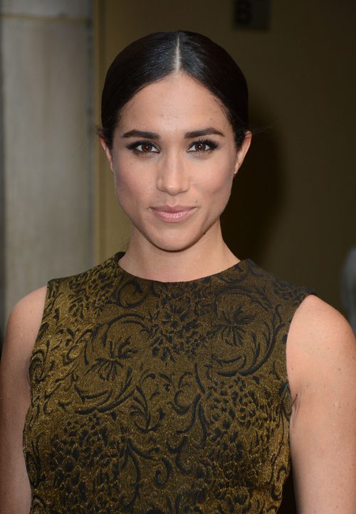 Meghan Markle, con coleta y maquillaje natural