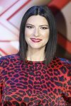 Laura Pausini con un pintalabios rojo en la presentación de 'Factor X' 2018