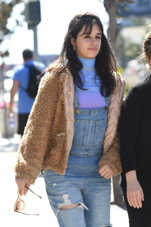 Camila Cabello con el pelo al natural paseando por las calles de Los Ángeles 2018