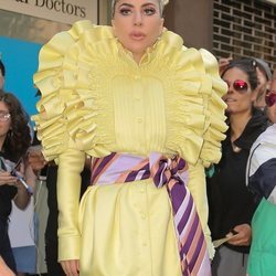 Lady Gaga con un recogido alto en Nueva York 2018