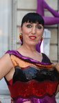 Rossy de Palma con un labial rojo en la fiesta de Jean Paul Gaultier 2018
