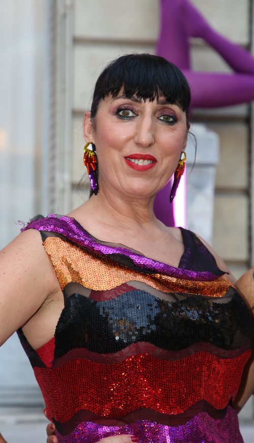 Rossy de Palma con un labial rojo en la fiesta de Jean Paul Gaultier 2018