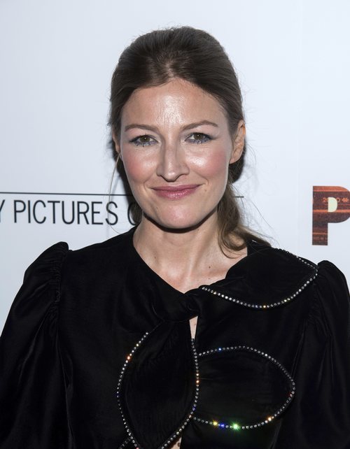 Kelly Macdonald con un labial rosado en la proyección de la película 'Puzzle' 2018