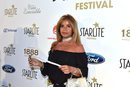 Begoña García Vaquero con un collar brillante en el Festival Starlite en Marbella 2018