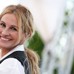 Julia Roberts, con una coleta durante el Festival de Cannes de 2016
