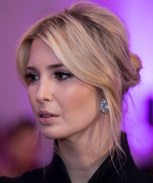 Ivanka Trump con un recogido