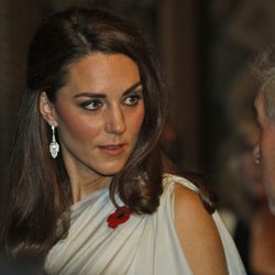 Kate Middleton con ojos ligeramente smokey y un semirecogido