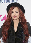 Demi Lovato con larga melena caoba