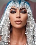 Kim Kardashian con un beauty look inspirado en Cher para la after party de la MET Gala 2019
