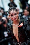 Luma Grothe con recogido engominado en la premier de 'Once Upon a Time in Hollywood'