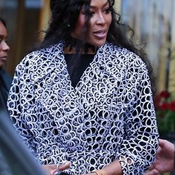 Naomi Campbell a su llegada en una conferencia en Estocolmo