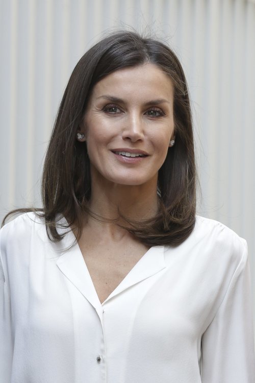 La Reina Letizia en su reunión habitual con la AECC