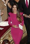 Lidia Torrent luciendo melenaza en la entrega de unos galardones de pintura