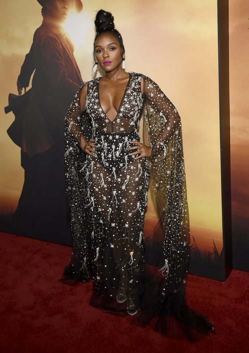 Janelle Monae con un moño XXL en la premiere de 'Harriet' en Los Ángeles