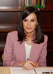 La Reina Letizia reunida trabajando con la Asociación APRAMP