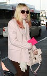 Dakota Fanning con cabello ombré hair en rosa